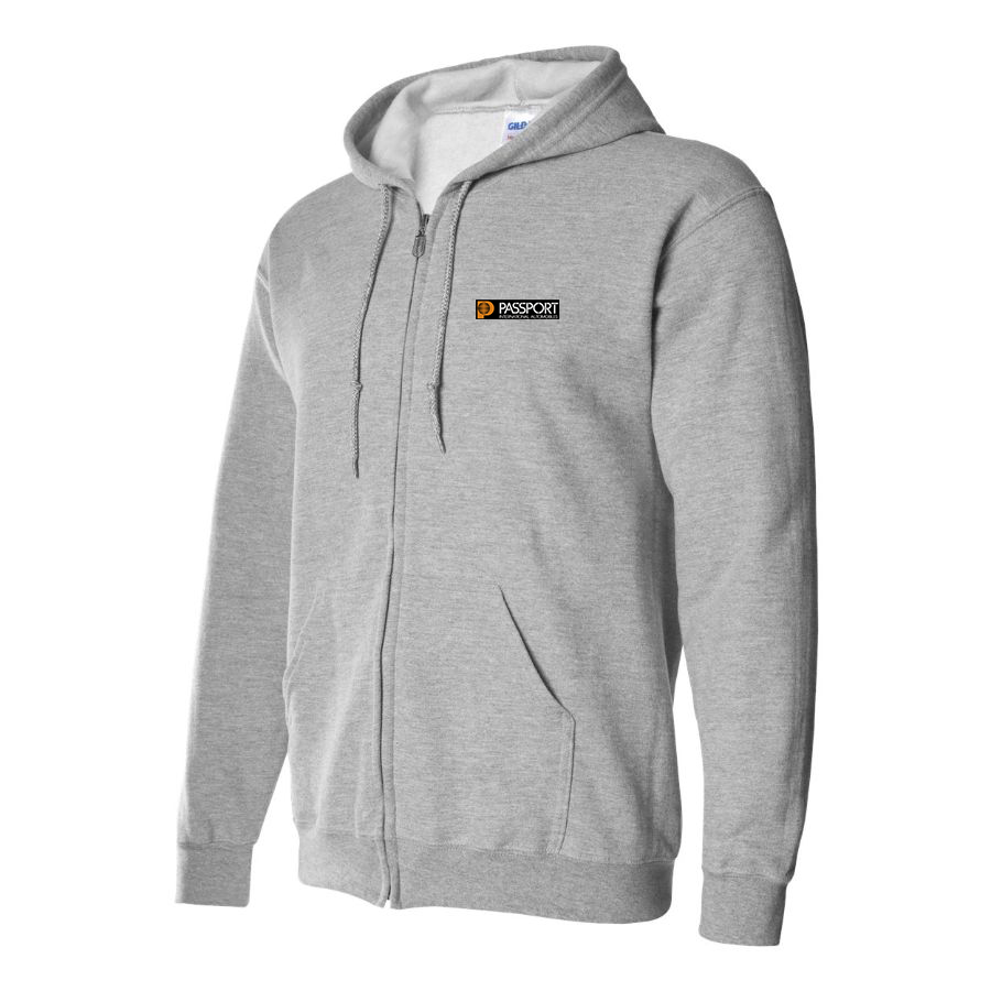 Men's Passport Logo Zipper Hoodie