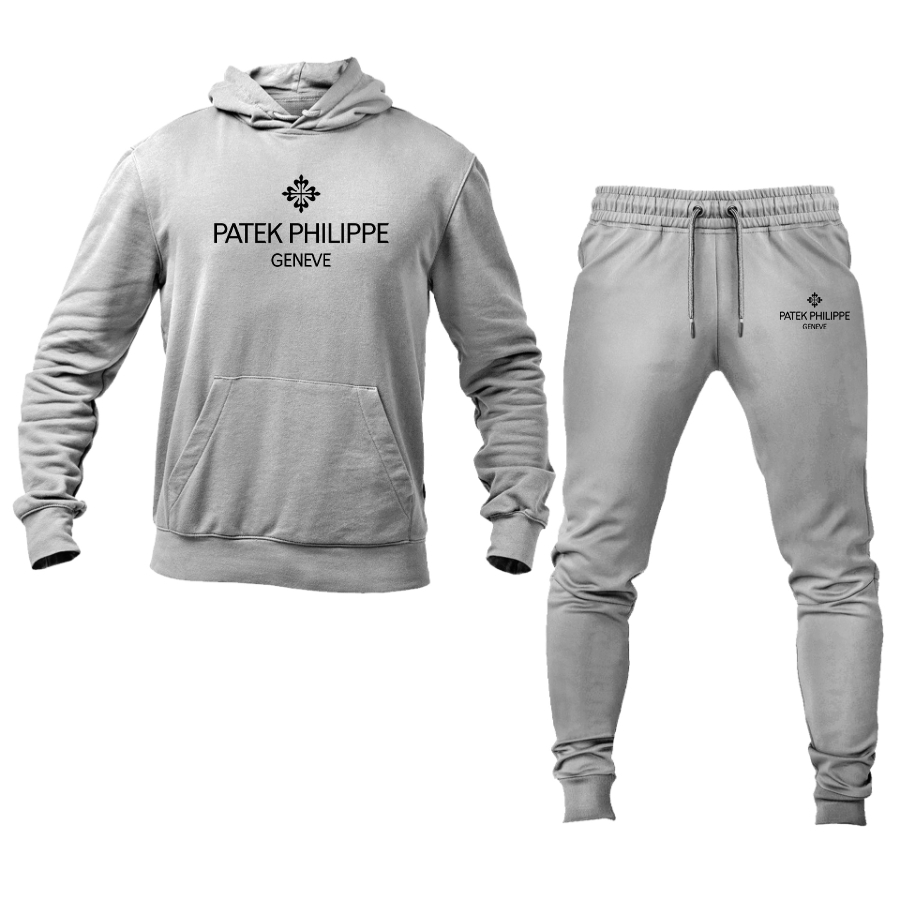 Men's  Patek Philippe  Logo  Hoodie Joggers Set