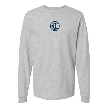 Men's AC Logo Cotton Long Sleeve T-Shirt