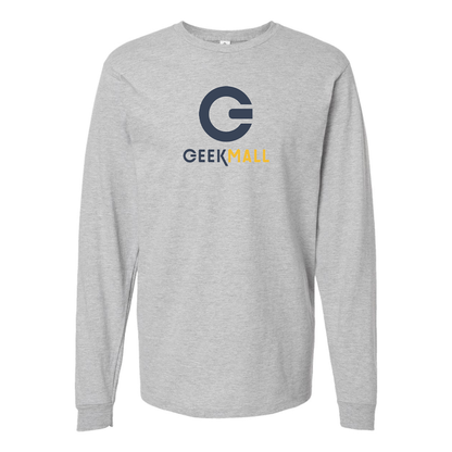 Men's Geekmall Logo  Cotton Long Sleeve T-Shirt
