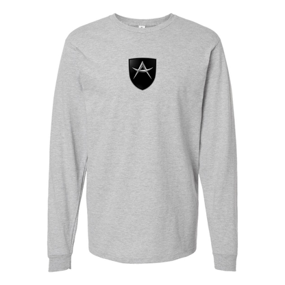 Men's Apollo Logo Cotton Long Sleeve T-Shirt