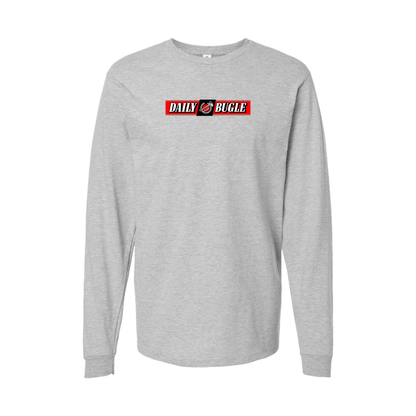 Youth Daily Bugle Logo Cotton Long Sleeve T-Shirt