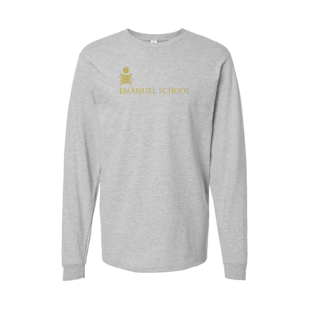 Youth Emanuel School Logo Cotton Long Sleeve T-Shirt