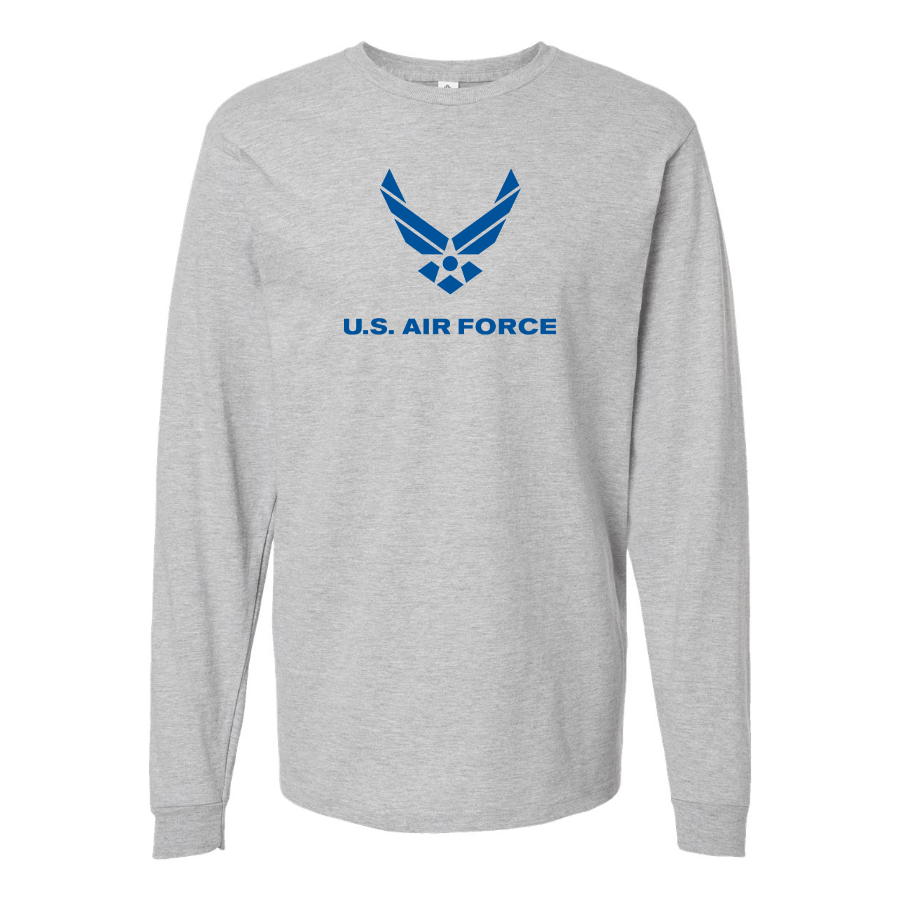 Youth US Airforce Logo Cotton Long Sleeve T-Shirt