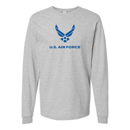 Youth US Airforce Logo Cotton Long Sleeve T-Shirt