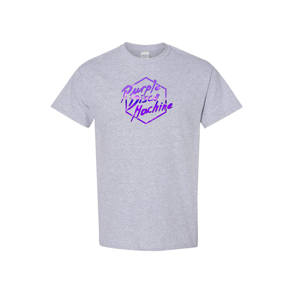 Men's Purple Disco Machine Cotton T-Shirt