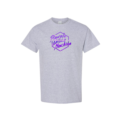 Men's Purple Disco Machine Cotton T-Shirt