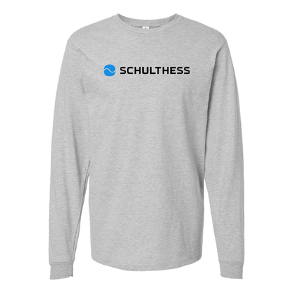 Men's  Schulthess Logo Cotton Long Sleeve T-Shirt