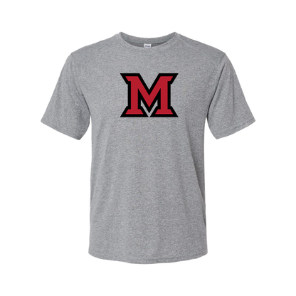 Men's Miami Ohio RedHawks Logo Polyester T-Shirt