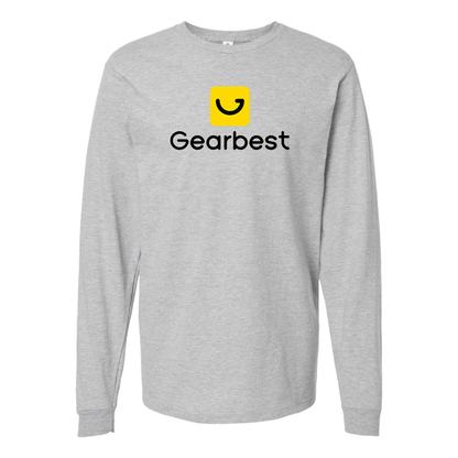 Men's Gearbest  Logo  Cotton Long Sleeve T-Shirt
