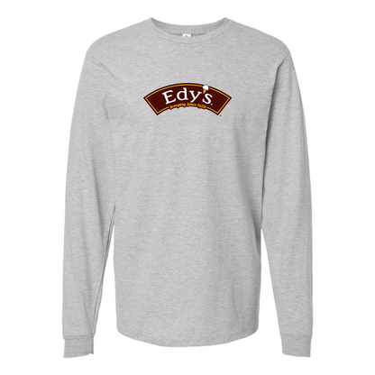 Men's Edys  Logo Cotton Long Sleeve T-Shirt