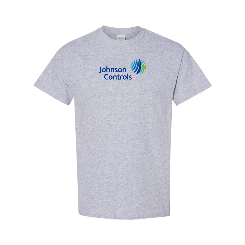 Men's Johnson-Controls Logo Cotton T-Shirt