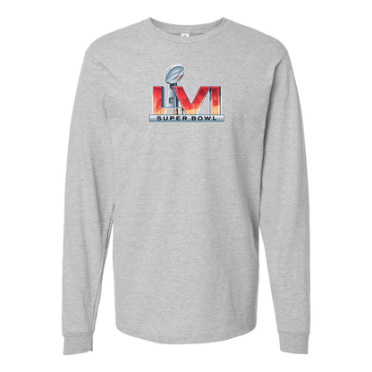 Men's Superbowl LVI Logo  Cotton Long Sleeve T-Shirt