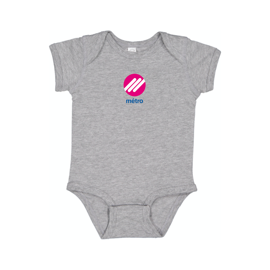 Lausanne Métro Logo  Baby Onesie Romper