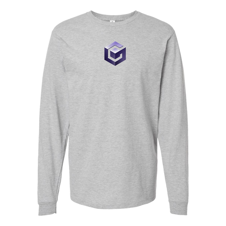 Men's Nintendo GameCube Logo  Cotton Long Sleeve T-Shirt