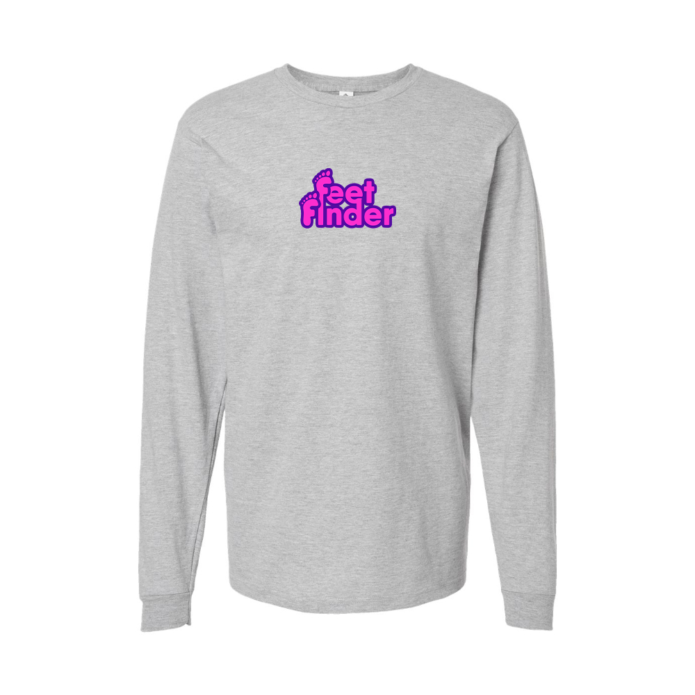 Youth FeetFinder Logo Cotton Long Sleeve T-Shirt