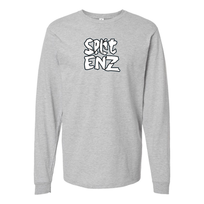 Men's Split Enz Logo  Cotton Long Sleeve T-Shirt