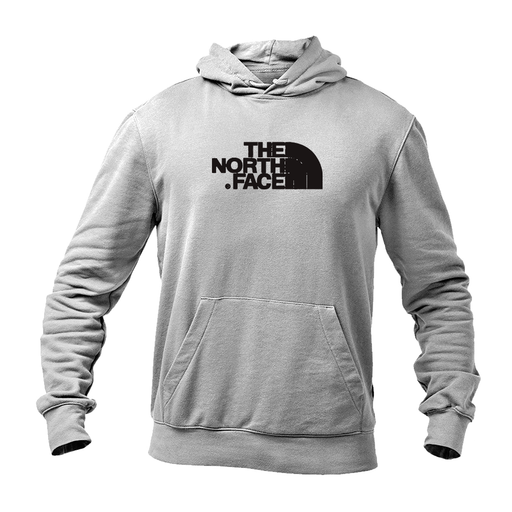 Men's The North Face Black Logo white Pullover Hoodie