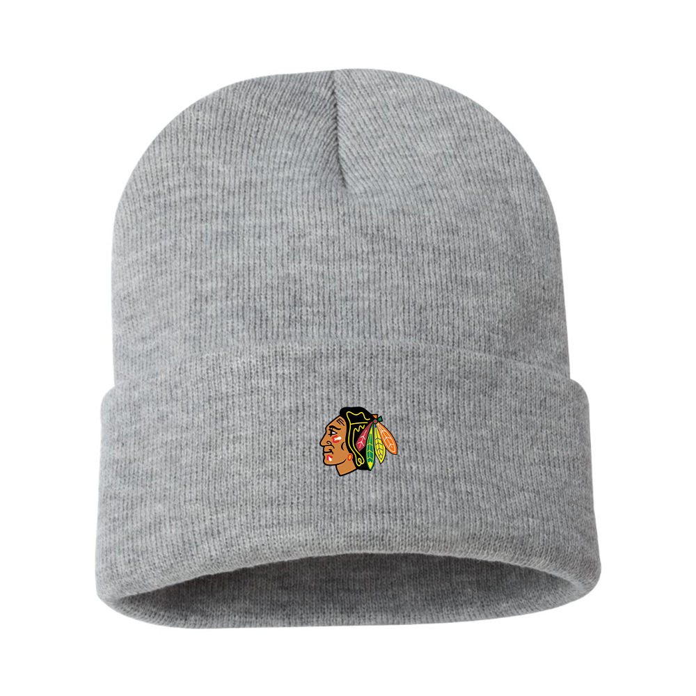 Blackhawks Logo Beanie Hat