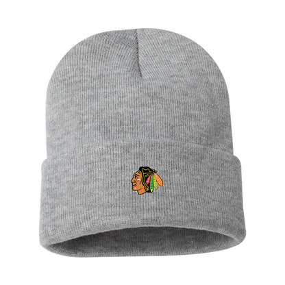 Blackhawks Logo Beanie Hat