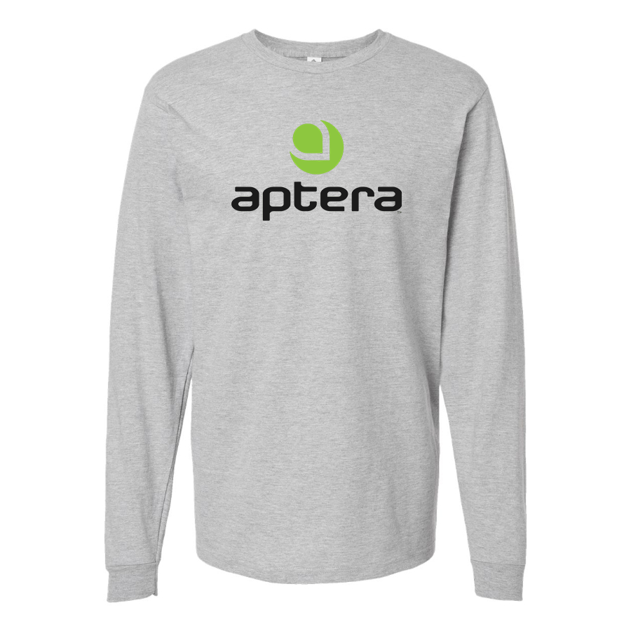 Men's  Aptera Motors Logo Cotton Long Sleeve T-Shirt