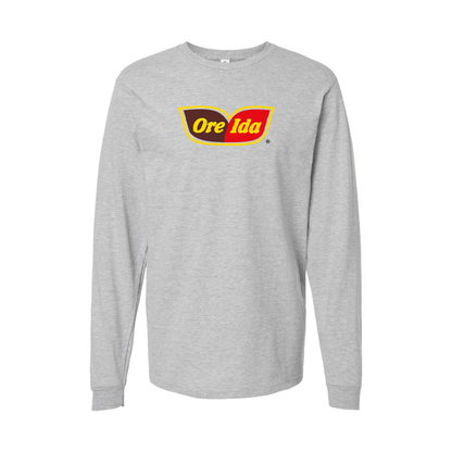Youth Ore Ida Logo Cotton Long Sleeve T-Shirt