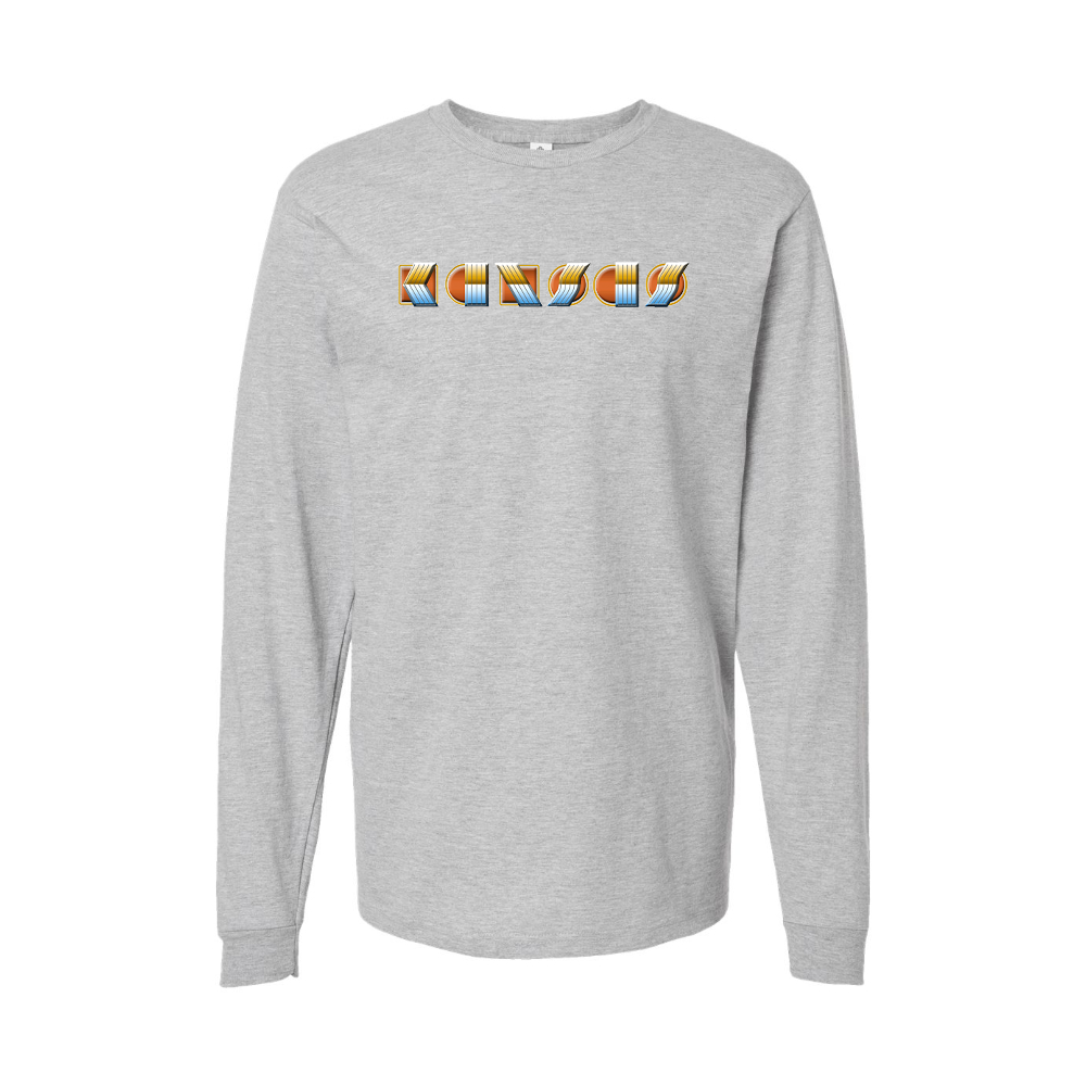 Youth Kansas Logo Cotton Long Sleeve T-Shirt