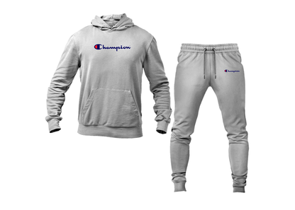 Men's Champion Logo Hoodie Joggers Set