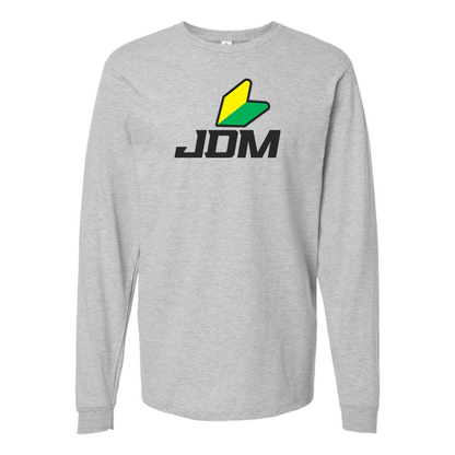 Men's JDM  Logo Cotton Long Sleeve T-Shirt