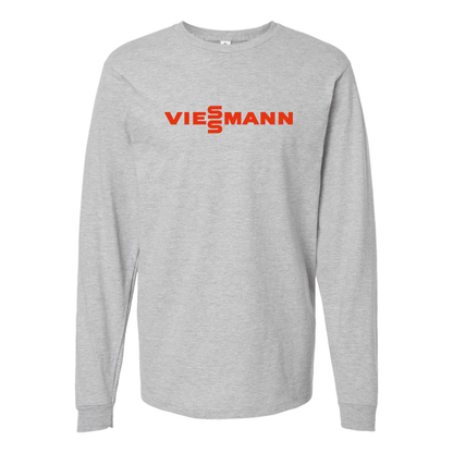 Men's Viessmann Logo Cotton Long Sleeve T-Shirt