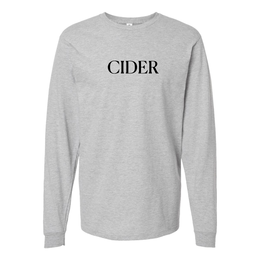 Men's Cider Logo Cotton Long Sleeve T-Shirt