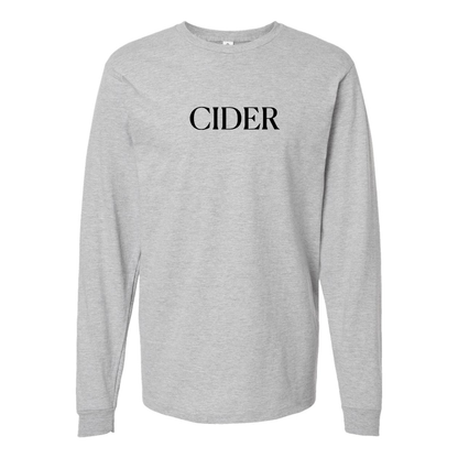 Men's Cider Logo Cotton Long Sleeve T-Shirt