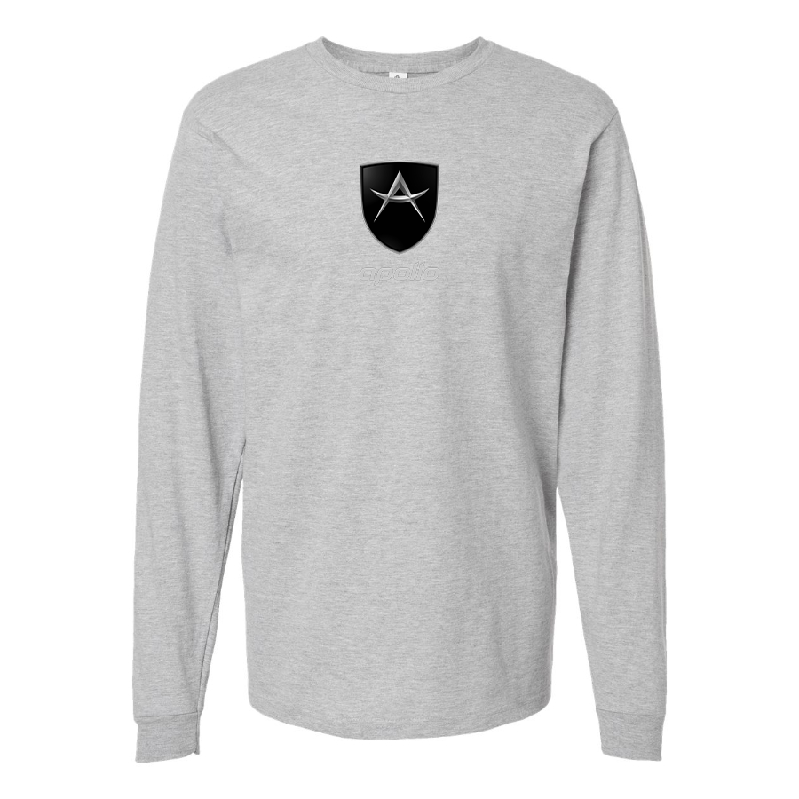 Men's Apollo Logo Cotton Long Sleeve T-Shirt