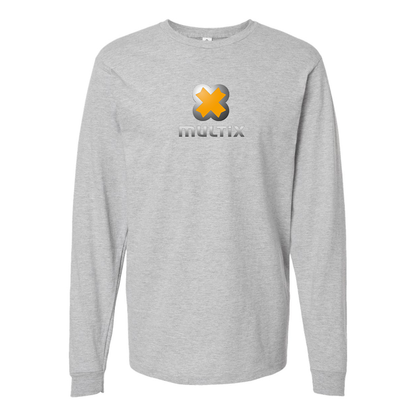 Men's Multix Logo Cotton Long Sleeve T-Shirt
