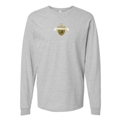 Men's Aaglander Logo Cotton Long Sleeve T-Shirt