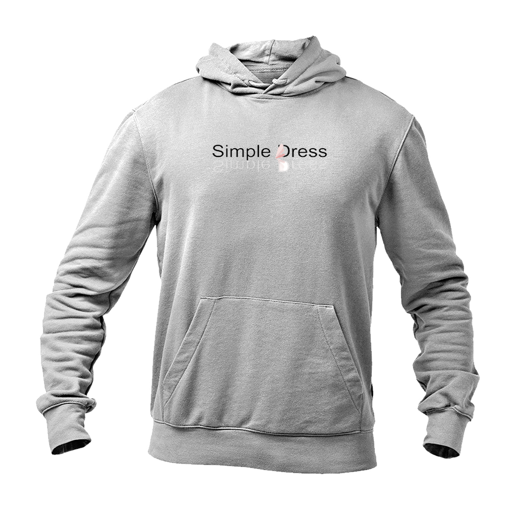 Men's Simple Dress Logo Pullover Hoodie