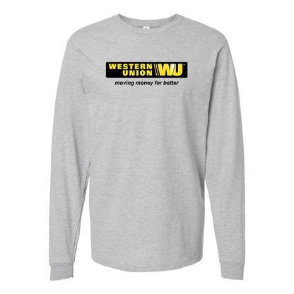 Youth  Wastern Union Logo Cotton Long Sleeve T-Shirt