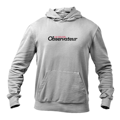 Men's Le Nouvel Observateur Logo  Pullover Hoodie