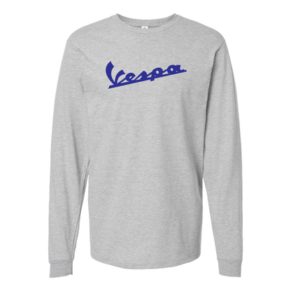 Men's Vespa Logo Cotton Long Sleeve T-Shirt