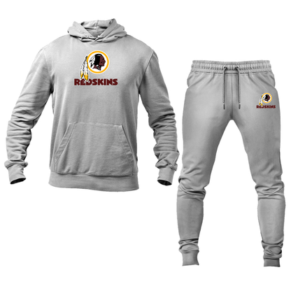 Men's Washington Redskins Logo Hoodie Joggers Set