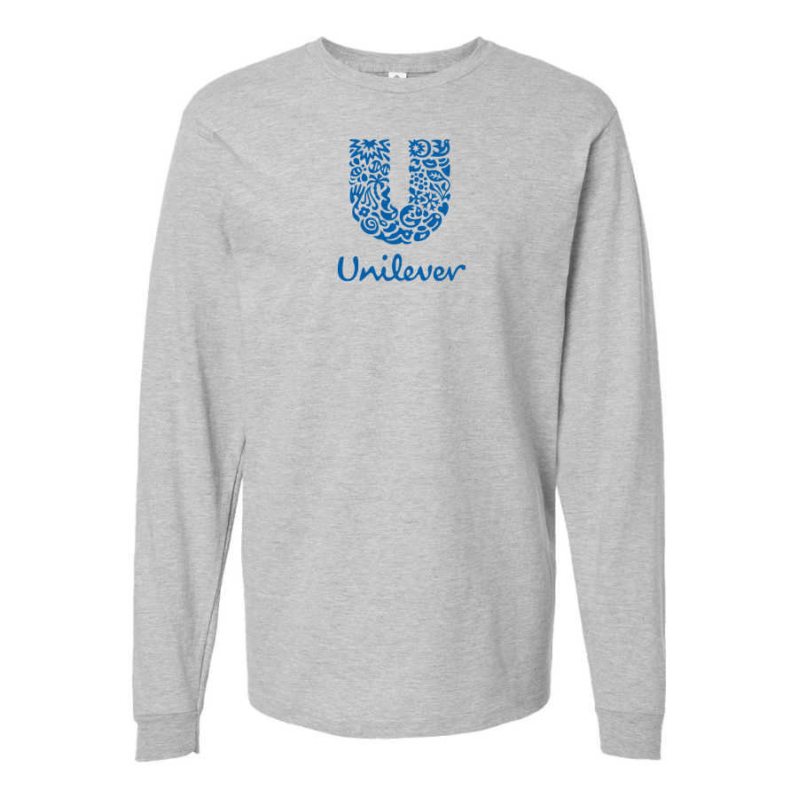 Men's Unilever Logo  Cotton Long Sleeve T-Shirt