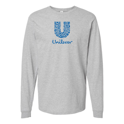 Men's Unilever Logo  Cotton Long Sleeve T-Shirt