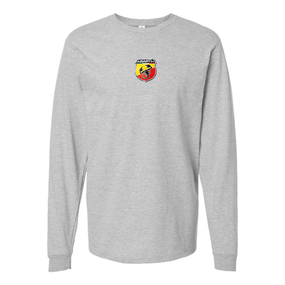 Men's Abarth Logo Cotton Long Sleeve T-Shirt