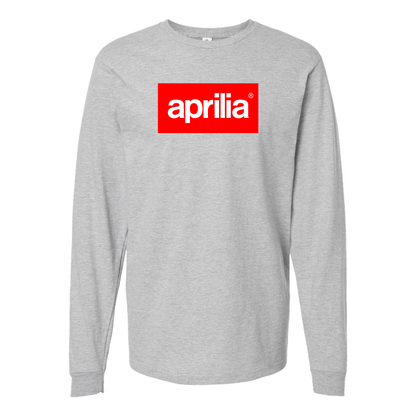Men's Aprilia Logo Cotton Long Sleeve T-Shirt