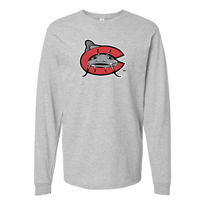 Men's Carolina Mudcats Logo Cotton Long Sleeve T-Shirt