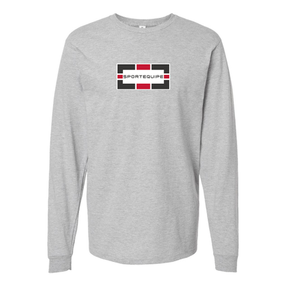 Youth Sportequipe Logo Cotton Long Sleeve T-Shirt