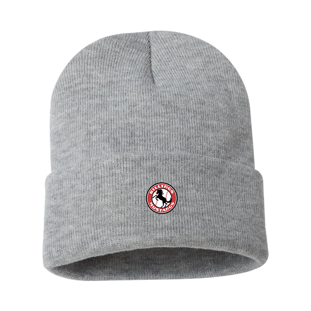 Billings Mustangs Logo Beanie Hat