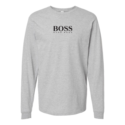 Men's Hugo Boss Logo  Cotton Long Sleeve T-Shirt