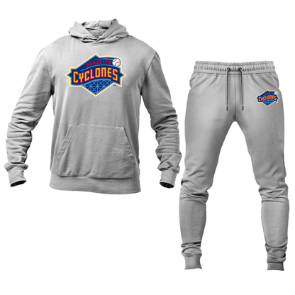 Men's Brooklyn Cyclones Logo Hoodie Joggers Set