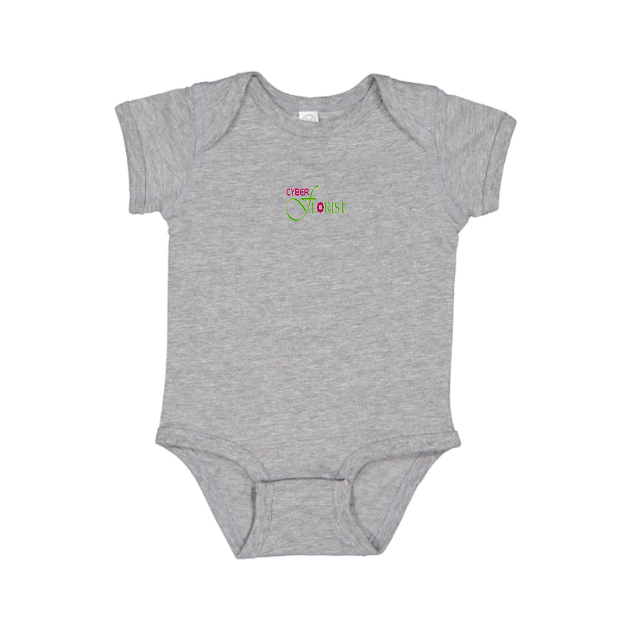 Cyber Florist Logo Baby Onesie Romper